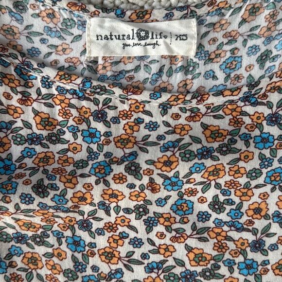 NATURAL LIFE Blue and Orange Bohemian (Zoe) Jumpsuit with adj straps- EUC! - Picture 9 of 14